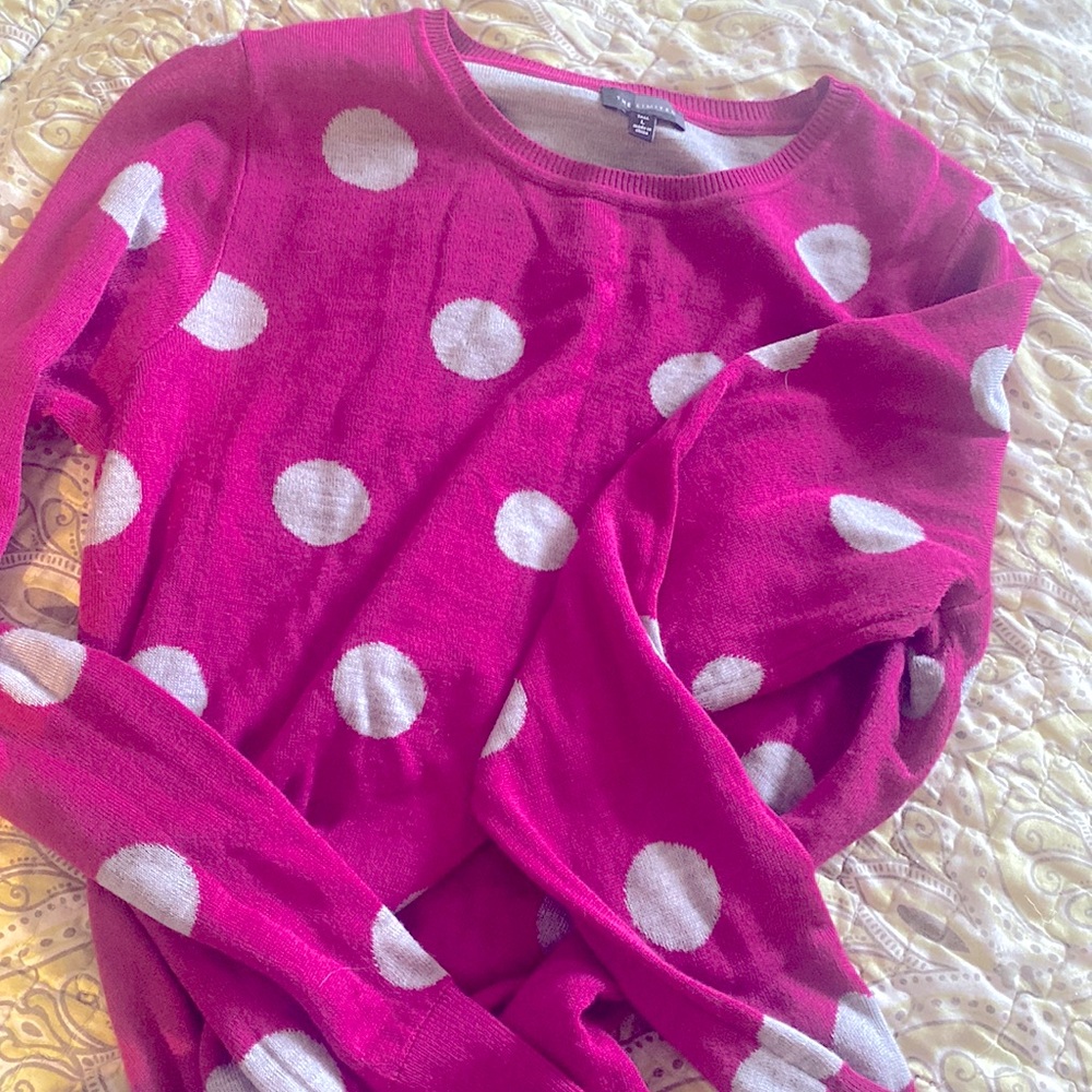 Polka dot sweater